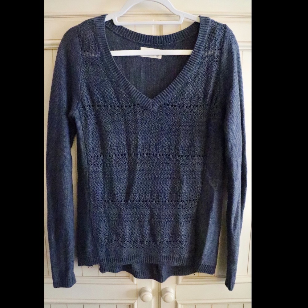 Hollister V-neck open knit sweater